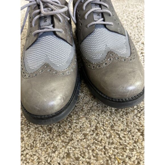 Cole Haan Zerogrand Wingtip Oxford Dress Shoes Ivory Barley Mens Size 9 - Picture 7 of 11
